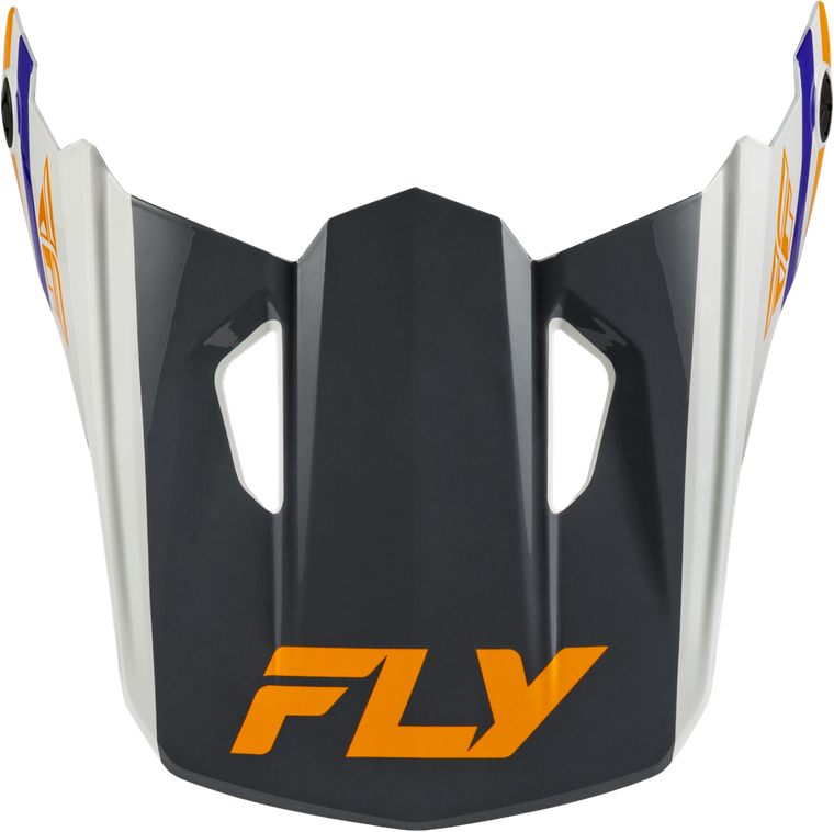 Fly Racing - Yth Kinetic Scrap Helmet Visor White/orange/blue/grey Ys-yl - 73-2009VY