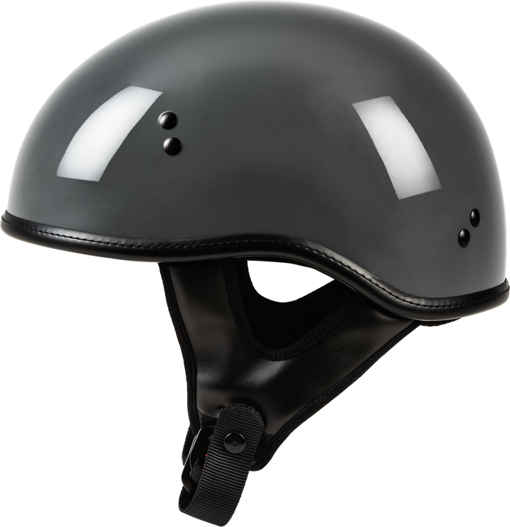 Highway 21 - .357 Solid Half Helmet Grey Xs - H77-1103XS
