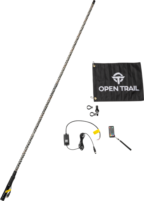 Open Trail - 6 Foot Rgb Led Whip Flag - DNA102-6FT