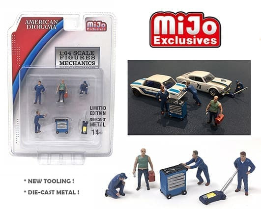 American Diorama 1:64 Figures - Mechanics (die-cast) - Mijo Exclusives - Diecast