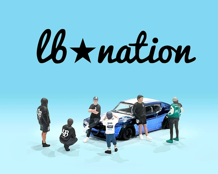 American Diorama 1:64 Figures Liberty Walk Lb Nation - Mijo Exclusives - Diecast
