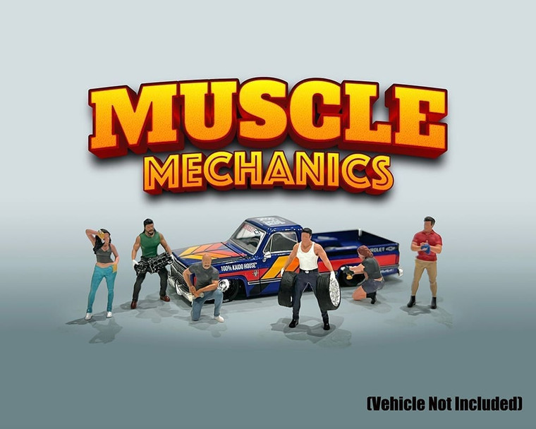 American Diorama 1:64 Figures Muscle Mechanics - Mijo Exclusives - Diecast