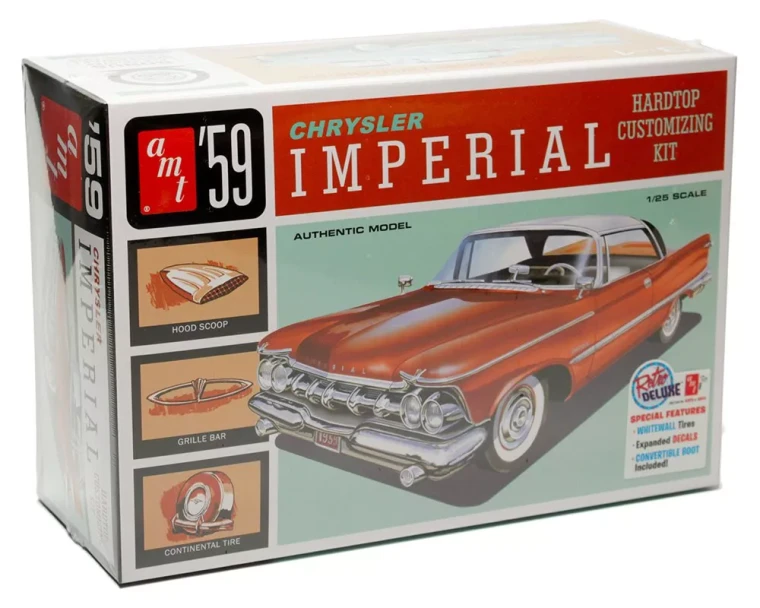 Amt Model Kit 1:25 1959 Chrysler Imperial Hardtop Customizing Kit - Diecast