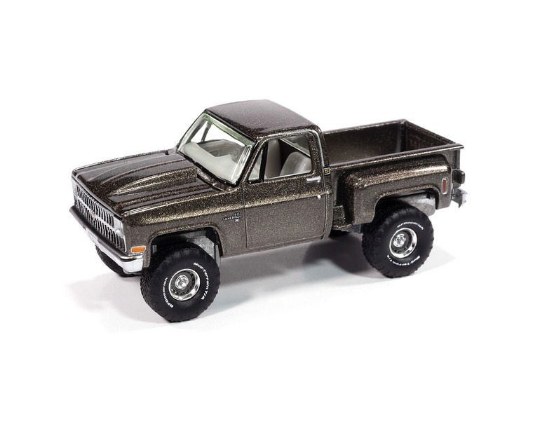 Auto World 1:64 1981 Chevrolet Silverado Stepside 10 Pickup - Medium Graystone Poly - Limited Edition - Diecast