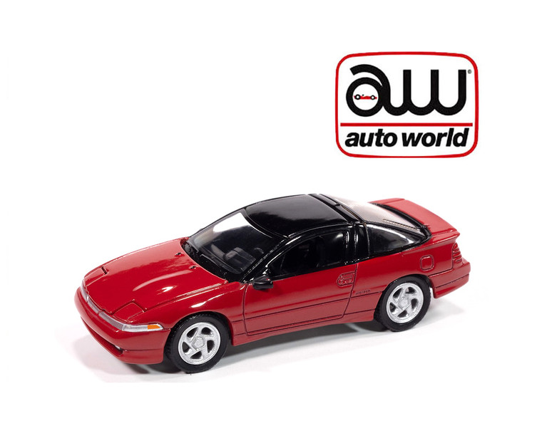 Auto World 1:64 1991 Mitsubishi Eclipse Gsx Version A - Maranello Red - Diecast
