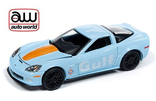 Auto World 1:64 2011 Chevrolet Corvette Z06 - Gulf (light Blue) - Diecast