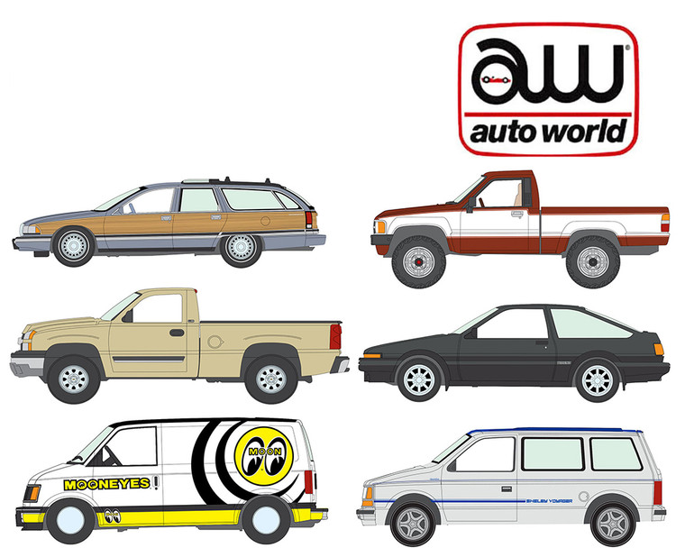 Auto World 1:64 2026 Premium Release 5 Assortment Version B - Diecast