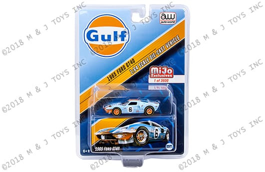 Auto World 1:64 Mijo Exclusives - 1965 Ford Gt40 - Gulf # 6 - Diecast