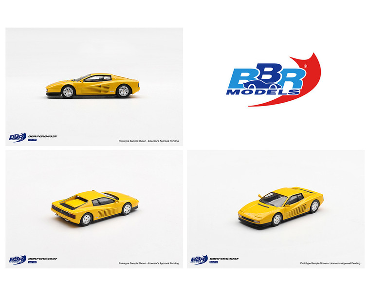 Bbr Models 1:64 1989 Ferrari Testarossa - Giallo Modena - Limited Edition - Diecast