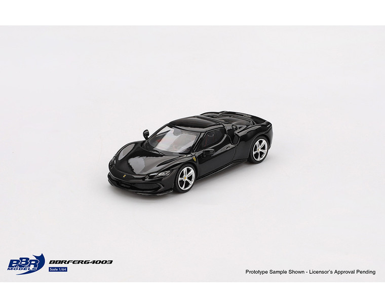 Bbr Models 1:64 Ferrari 296 Gtb - Nero Daytona - Limited Edition - Diecast