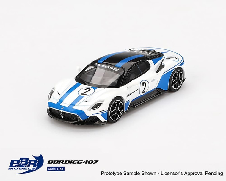 Bbr Models 1:64 Maserati Mc20 #2 Maserati Performance Experience - White - Limited Edition - Diecast