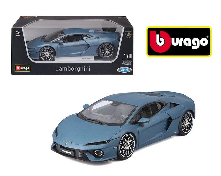 Bburago 1:18 Lamborghini Temerario - Blue - Plus Series - Diecast