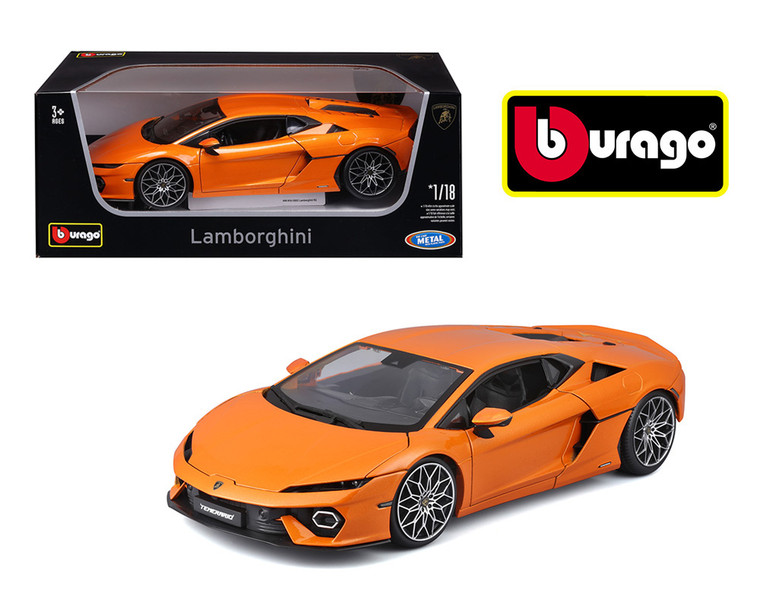 Bburago 1:18 Lamborghini Temerario - Orange - Plus Series - Diecast