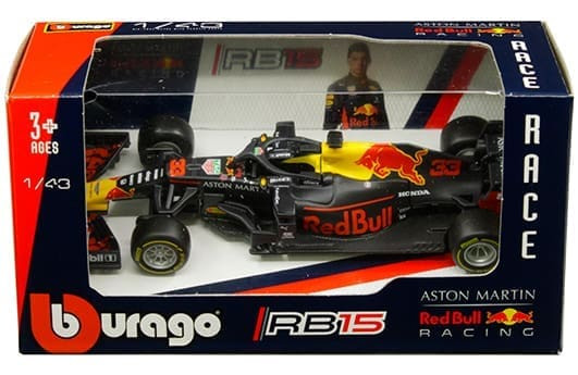 Bburago 1:43 Aston Martin Red Bull Rb15 M. Verstappen - Race Formula - Diecast