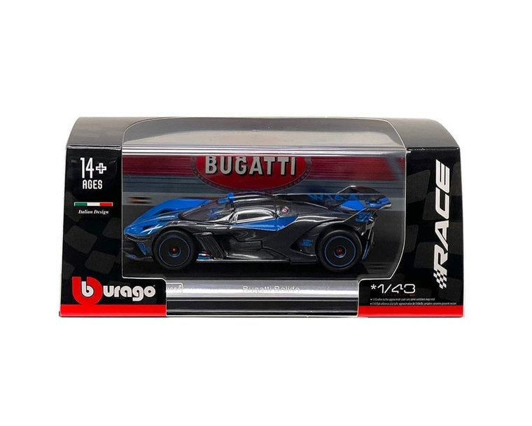 Bburago 1:43 Bugatti Bolide (two-tone Blue/ Grey) - Race - Diecast