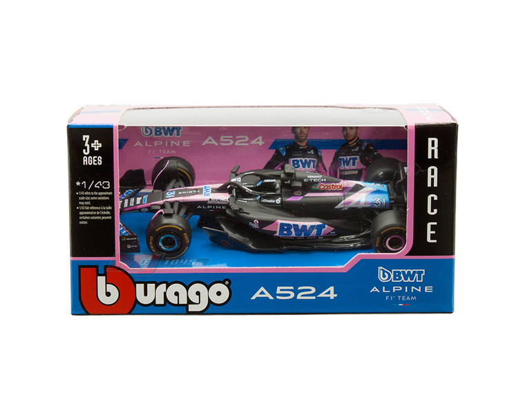 Bburago 1:43 Bwt Alpine F1 Team A524 #31 Esteban Ocon - Race - Diecast