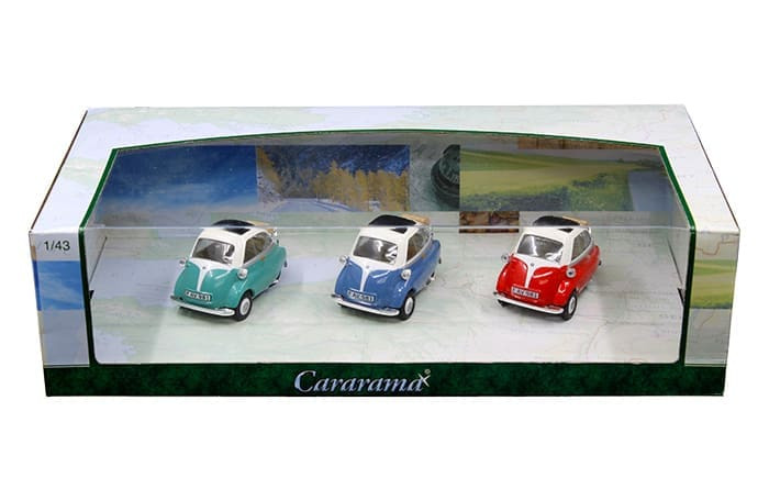 Cararama 1:43 W/b 3 Pack Set Bmw Isetta - Diecast