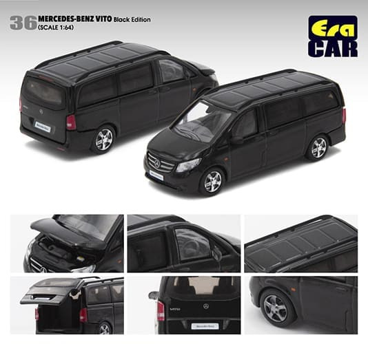 Era Car 1:64 Mercedes-benz Vito Black - Diecast