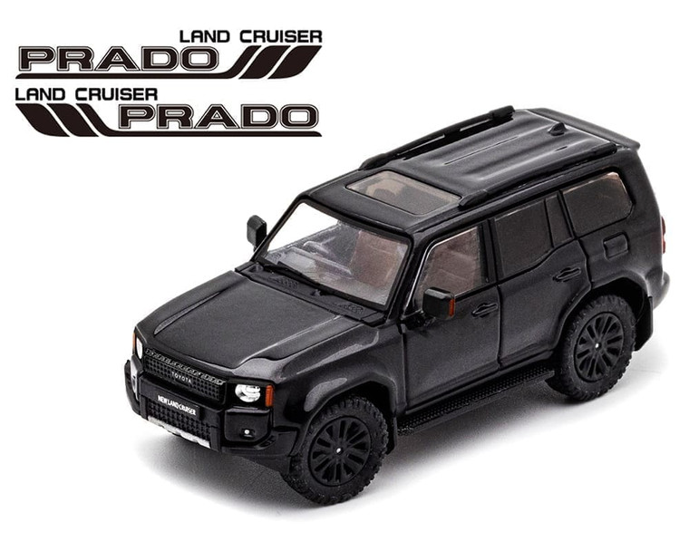 Gcd 1:64 2024 Toyota Land Cruiser Prado Rhd - Black - Diecast