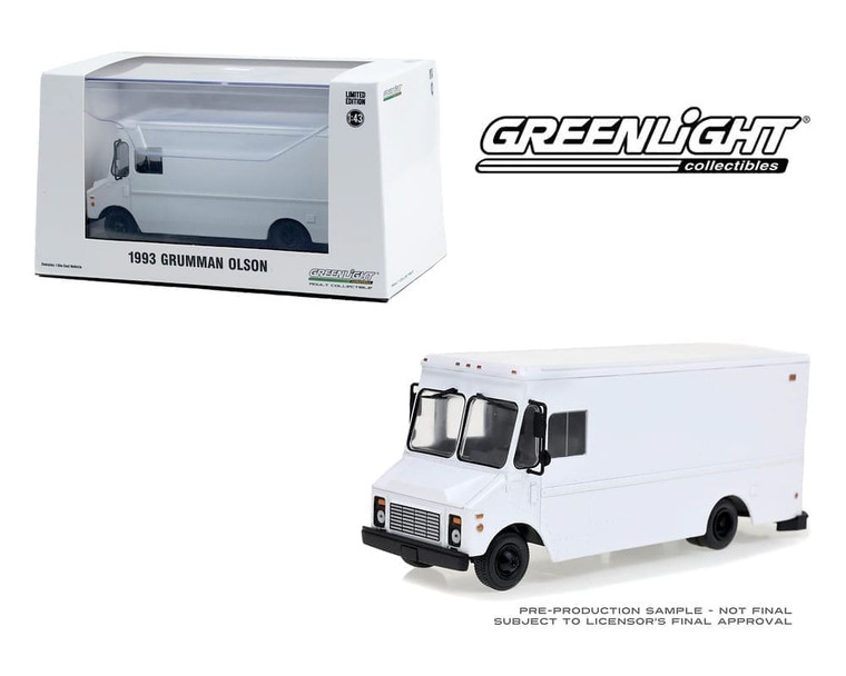 Greenlight 1:43 1993 Grumman Olson - White - Diecast