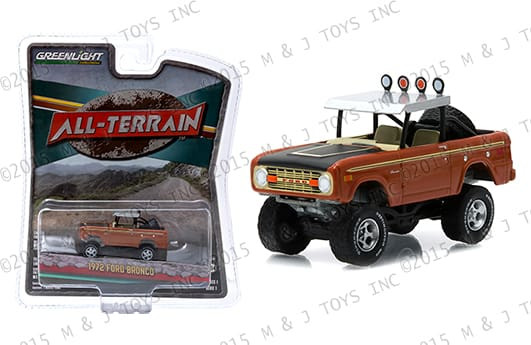 Greenlight 1:64 All-terrain Series 1 - 1972 Ford Bronco With Custom Roof - Diecast