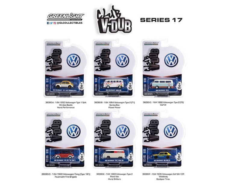 Greenlight 1:64 Club V-dub Series 17 Assortment - Diecast