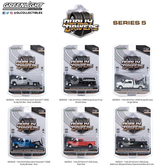 Greenlight 1:64 Dually Drivers Series 5 Assortment (6 Styles) - Diecast