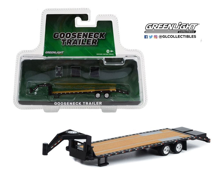 Greenlight 1:64 Gooseneck Trailer (black) - Hobby Exclusive - Diecast
