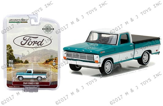 Greenlight 1:64 Hobby Exclusive - 1969 Ford F-100 With Bed Cover - Diecast