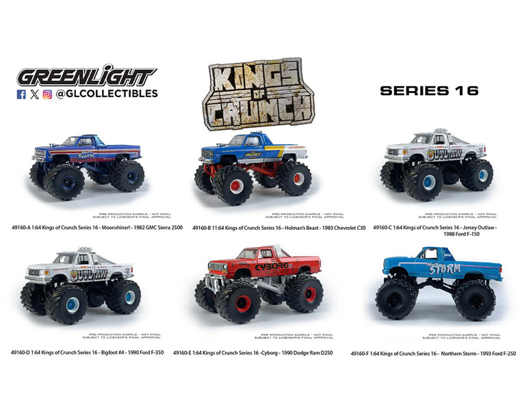 Greenlight 1:64 Kings Of Crunch Series 16 Assortment - Diecast