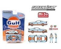 Greenlight 1:64 Mijo Exclusives 2021 Ford Mustang Mach Gulf W/ Driver Figure - Diecast