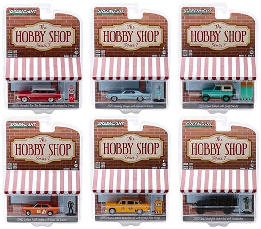 Greenlight 1:64 The Hobby Shop Series 7 Assortment (6 Styles) - Diecast