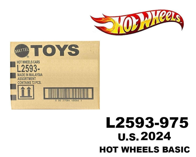 Hot Wheels 1:64 Basic Cars Usa Assortment 2024 F Factory Sealed Case - Diecast