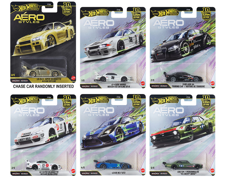 Hot Wheels 1:64 Car Culture 10th Anniversary 2026 U Case - Areo Style Assortment - Diecast