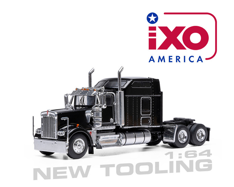 Ixo Models 1:64 1990 Kenworth W900 - Black - Diecast