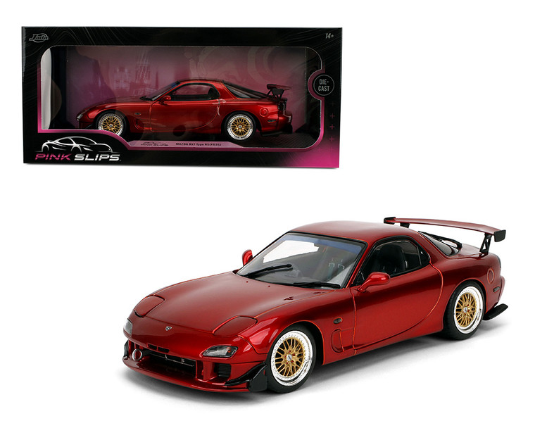 Jada 1:18 Mazda Rx-7 Type Rs (fd3s) - Red - Pink Slips - Diecast