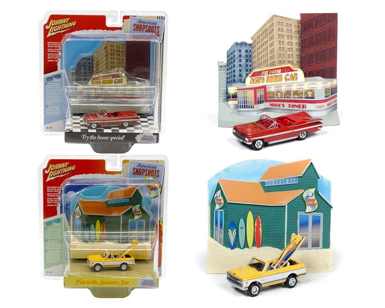 Johnny Lightning 1:64 Dioramas 2019 Release 3 American Snapshots - Diecast