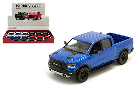 Kinsmart 1:46 2019 Dodge Ram 1500 5" - Display Tray Set Of 12 - Diecast