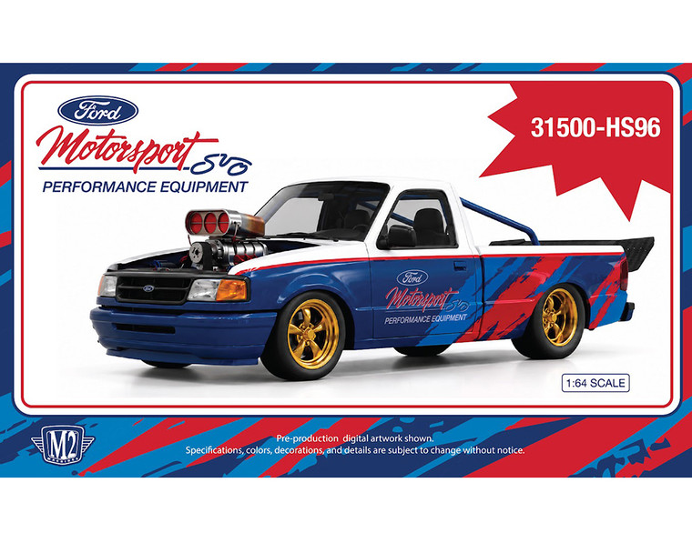 M2 Machines 1:64 1995 Ford Ranger Xlt Special Edition - Hobby Exclusive - Diecast