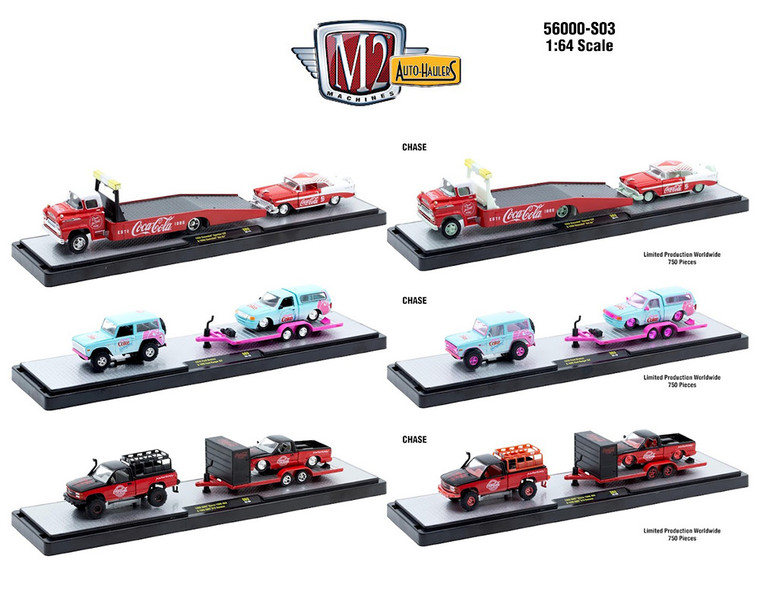 M2 Machines 1:64 Auto-haulers Coca-cola Release S03 Assortment - Diecast