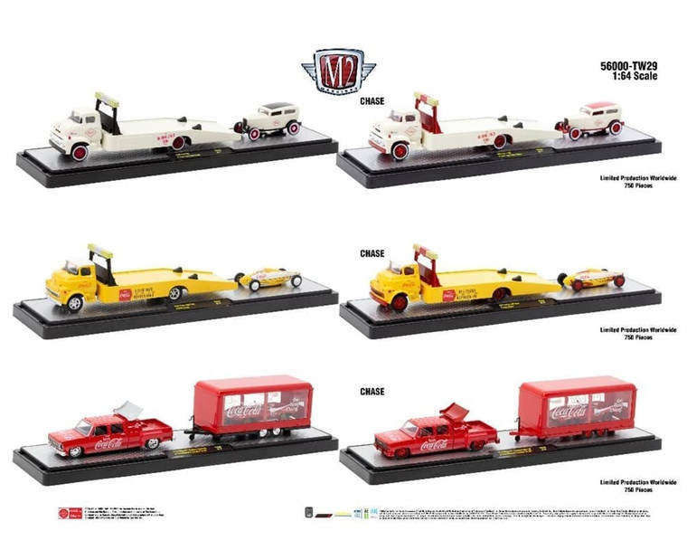 M2 Machines 1:64 Auto-haulers Coca-cola Release Tw29 Assortment - Diecast
