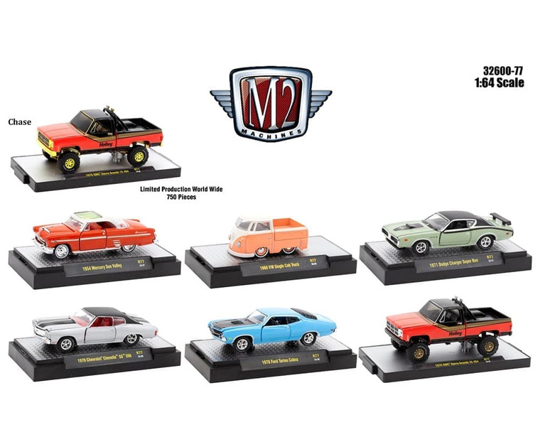 M2 Machines 1:64 Auto-thentics Release 77 Assortment - Diecast
