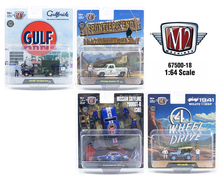 M2 Machines 1:64 Diorama 2026 Release 18 Assortment - Diecast