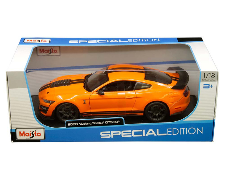 Maisto 1:18 2020 Ford Shelby Gt500 - Orange - Special Edition - Diecast
