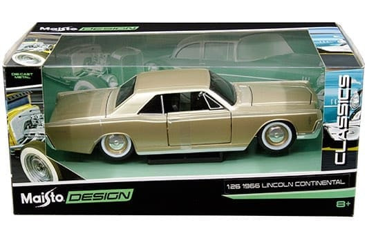 Maisto 1:24 W/b - Design Classics - 1966 Lincoln Continental Gold - Diecast