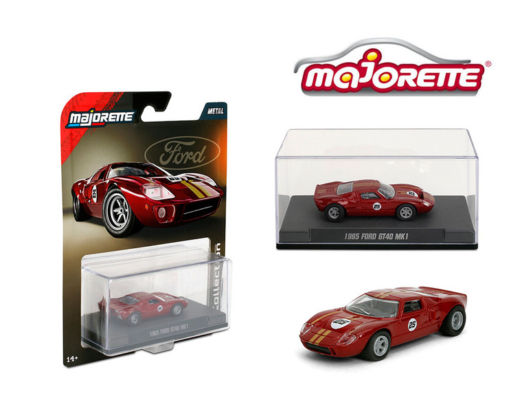 Majorette 1:64 Collector Series Wave 2 2025 - 1965 Ford Gt40 Mk1 - Red Solid Pack - Diecast