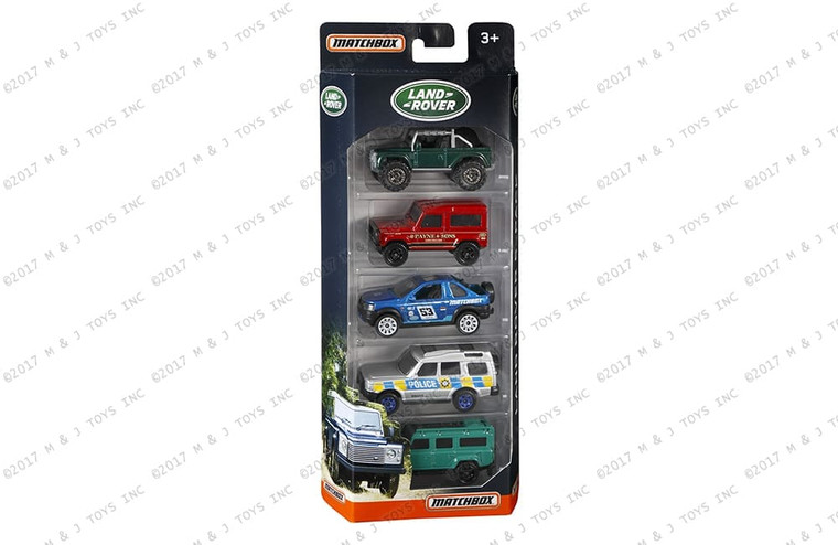 Matchbox 1:64 Land Rover 5-car Set - Diecast