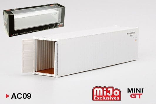 Mini Gt 1:64 40² Dry Container Box White Full Diecast Metal - Diecast