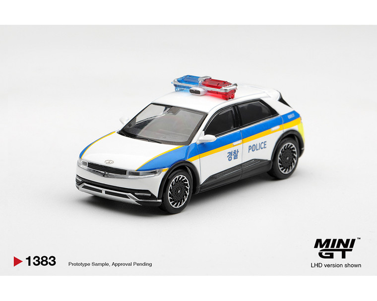 Mini Gt 1:64 Hyundai Ioniq 5 Police Car - Korea Exclusives - Limited Edition - Diecast