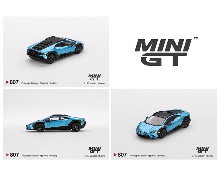 Mini Gt 1:64 Lamborghini Hurac An Sterrato Blu Aegir - Diecast